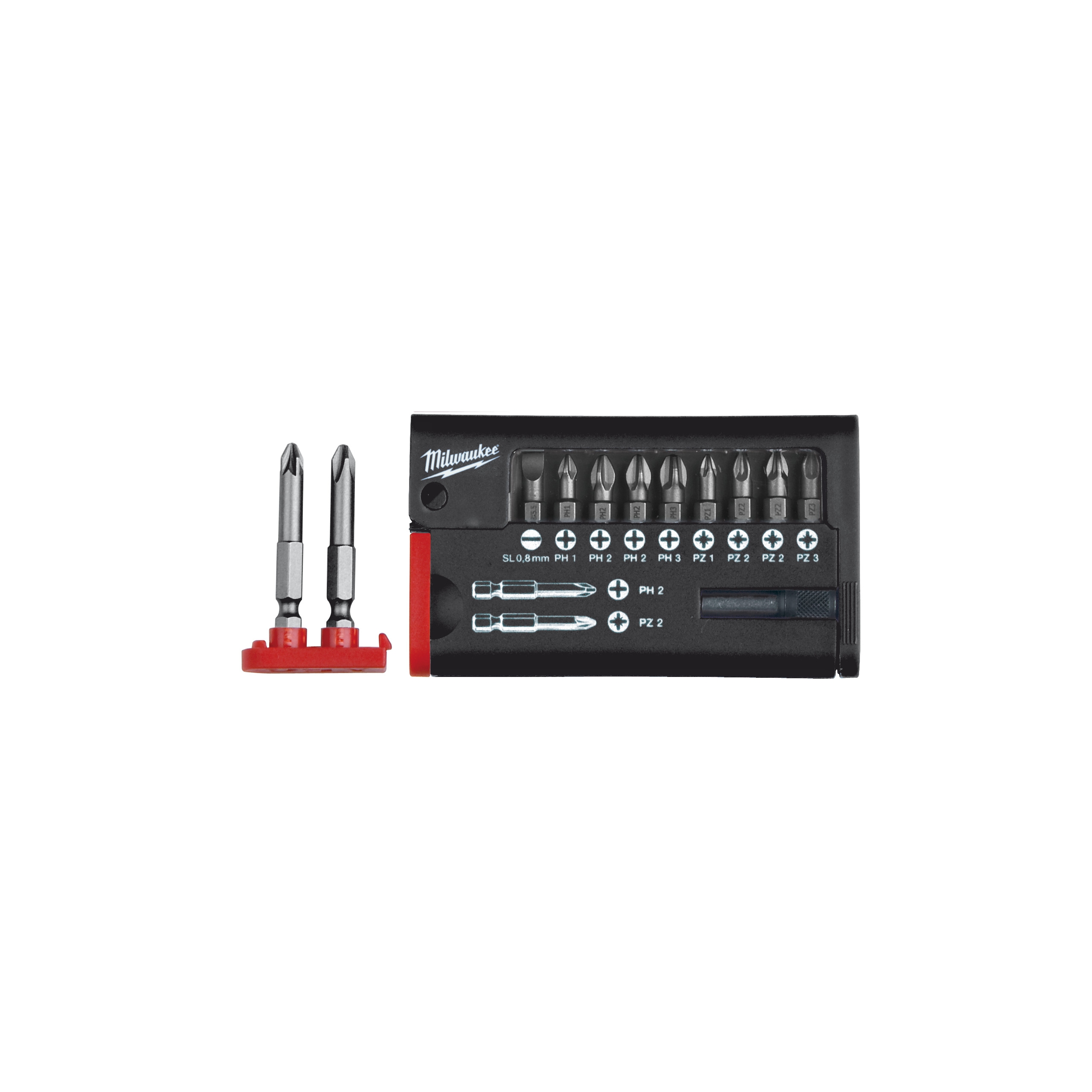 Milwaukee 12-tlg. SL/PH/PZ Schrauberbitkassette (Art.4932399513)